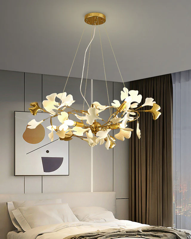WOMO Gingko Ceramic Chandelier-WM2411 - Image 5