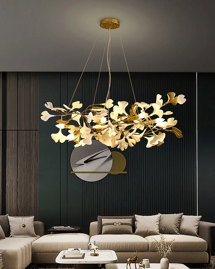WOMO Gingko Ceramic Chandelier-WM2411 - Image 8