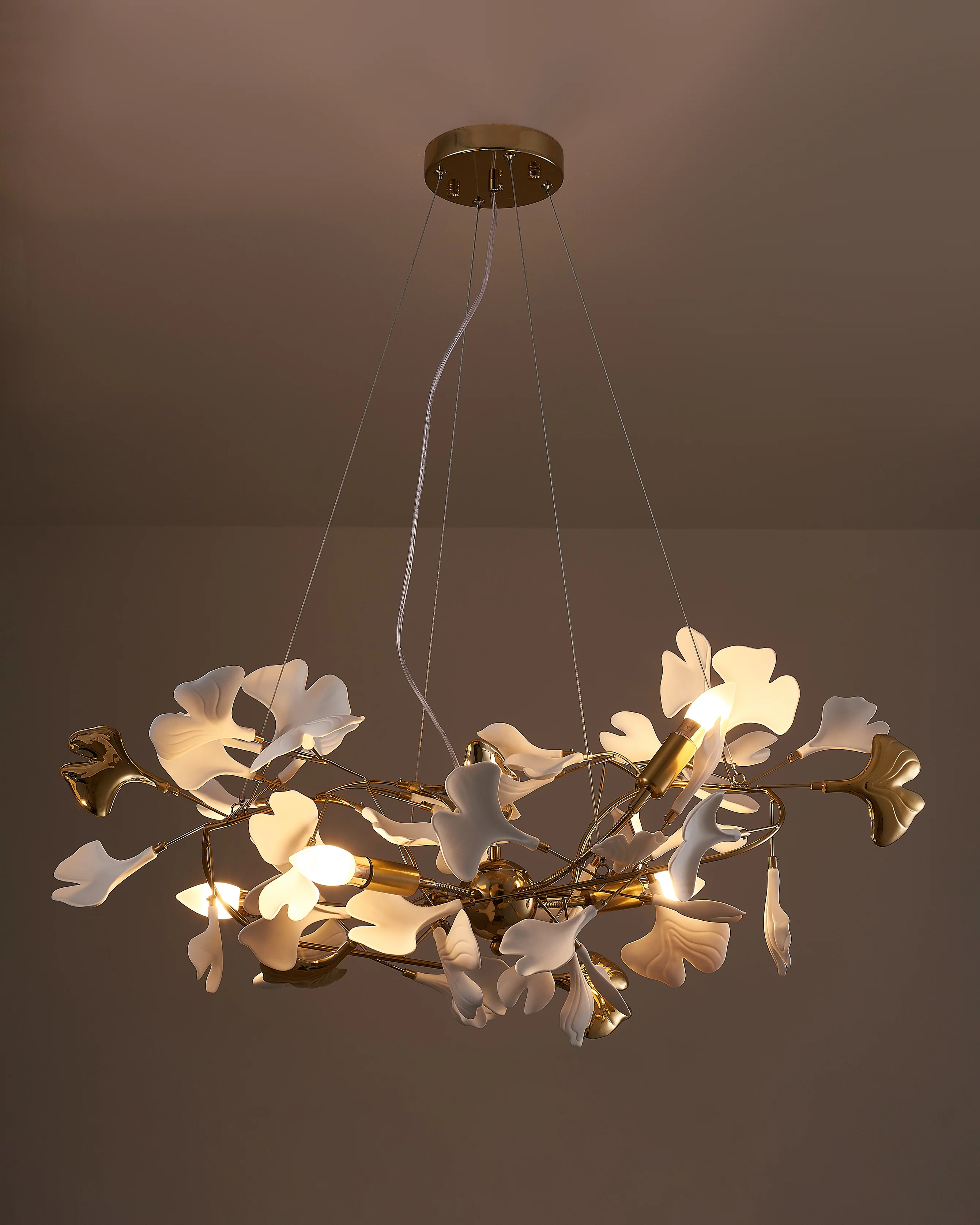 WOMO Gingko Ceramic Chandelier-WM2411 - Image 9
