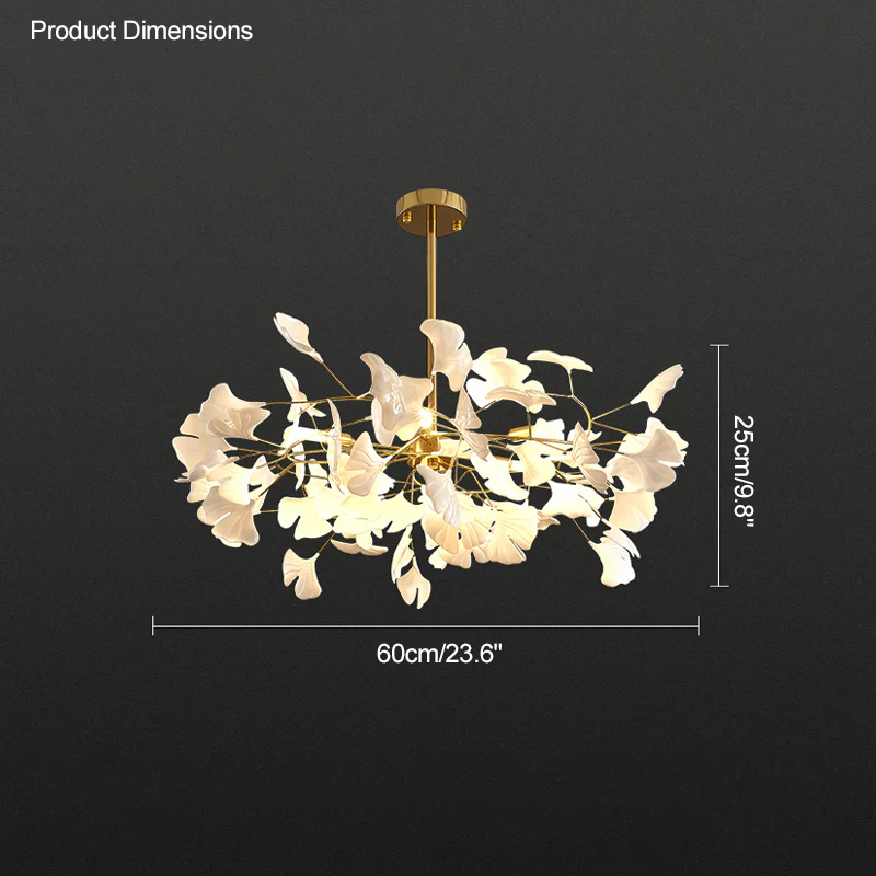 WOMO Gingko Leaf Chandelier-WM2205 - Image 22