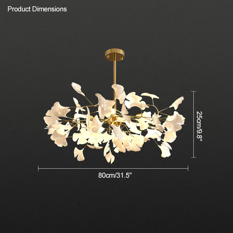 WOMO Gingko Leaf Chandelier-WM2205 - Image 24