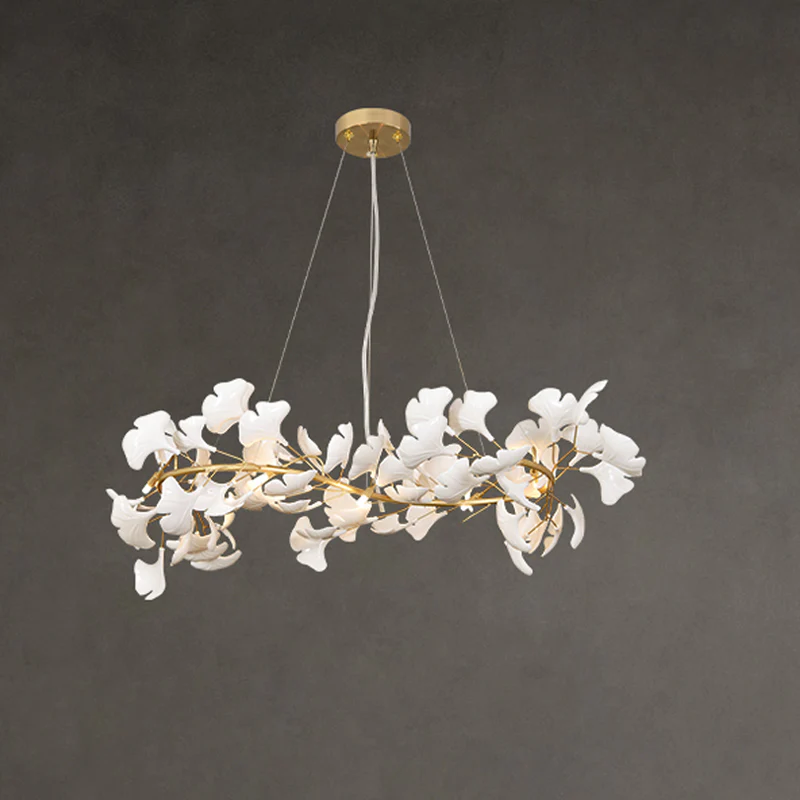 WOMO S-shaped Gingko Chandelier-WM2417 - Image 3