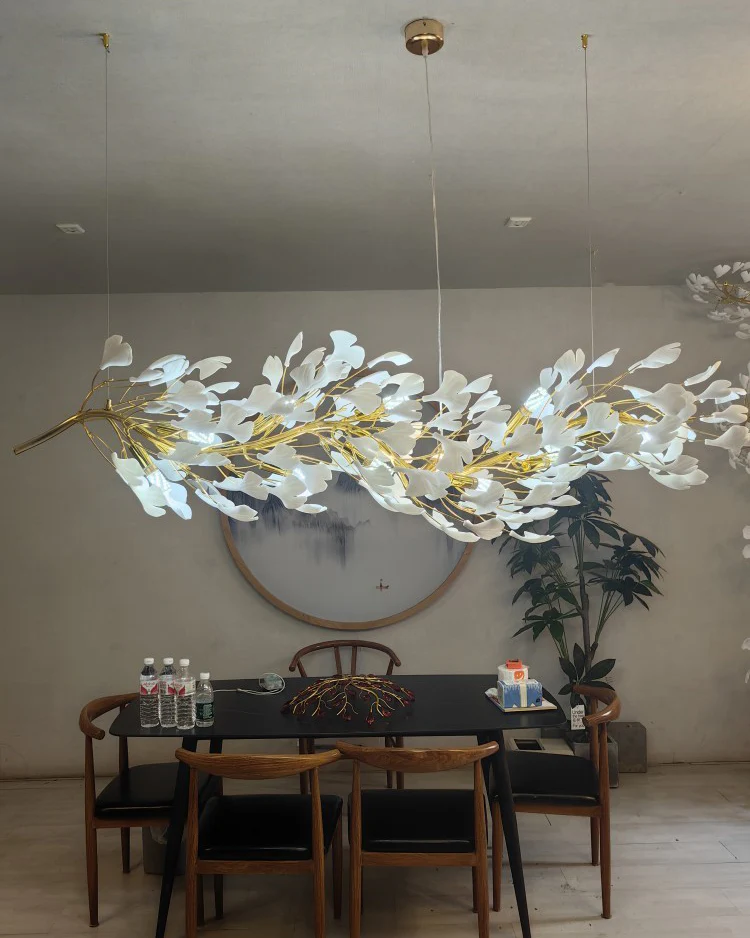 WOMO Ginkgo Long Ceramic Chandelier-WM2490 - Image 2