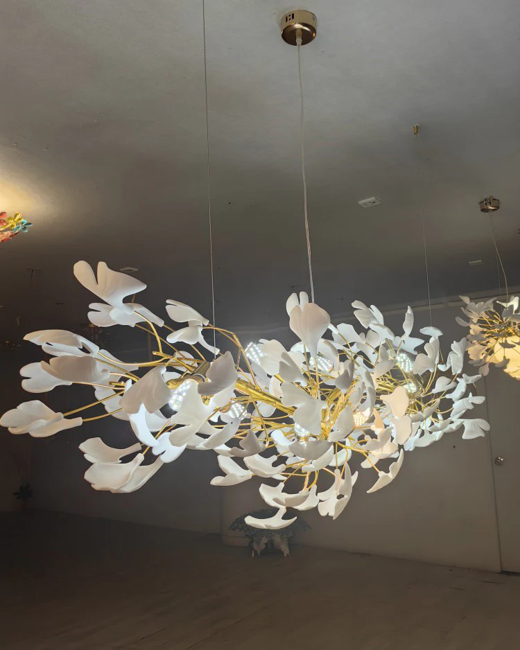 WOMO Ginkgo Long Ceramic Chandelier-WM2490 - Image 3