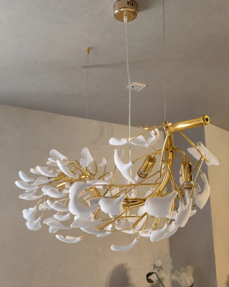 WOMO Ginkgo Long Ceramic Chandelier-WM2490 - Image 6