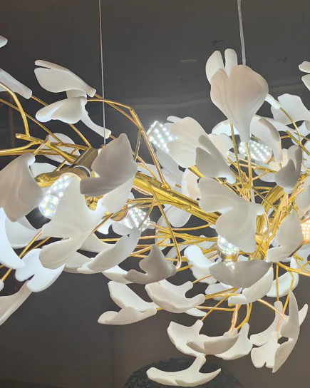 WOMO Ginkgo Long Ceramic Chandelier-WM2490 - Image 7