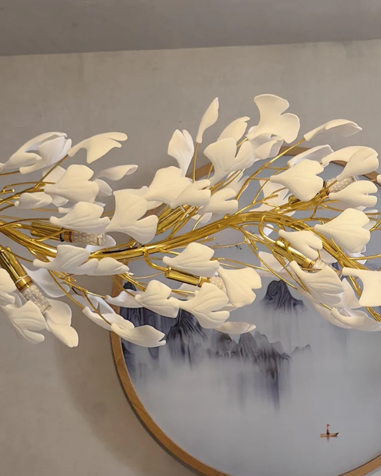 WOMO Ginkgo Long Ceramic Chandelier-WM2490 - Image 8
