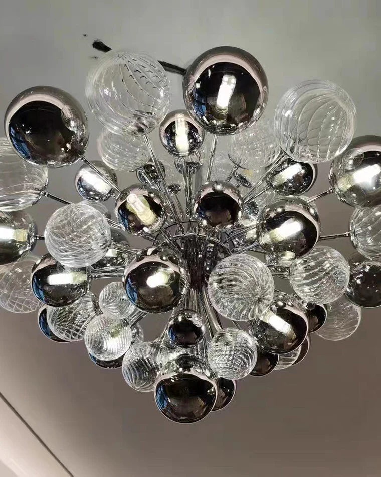 WOMO Smoked Glass Bubble Chandelier-WM2198 - Image 10
