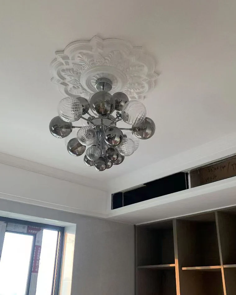 WOMO Smoked Glass Bubble Chandelier-WM2198 - Image 4