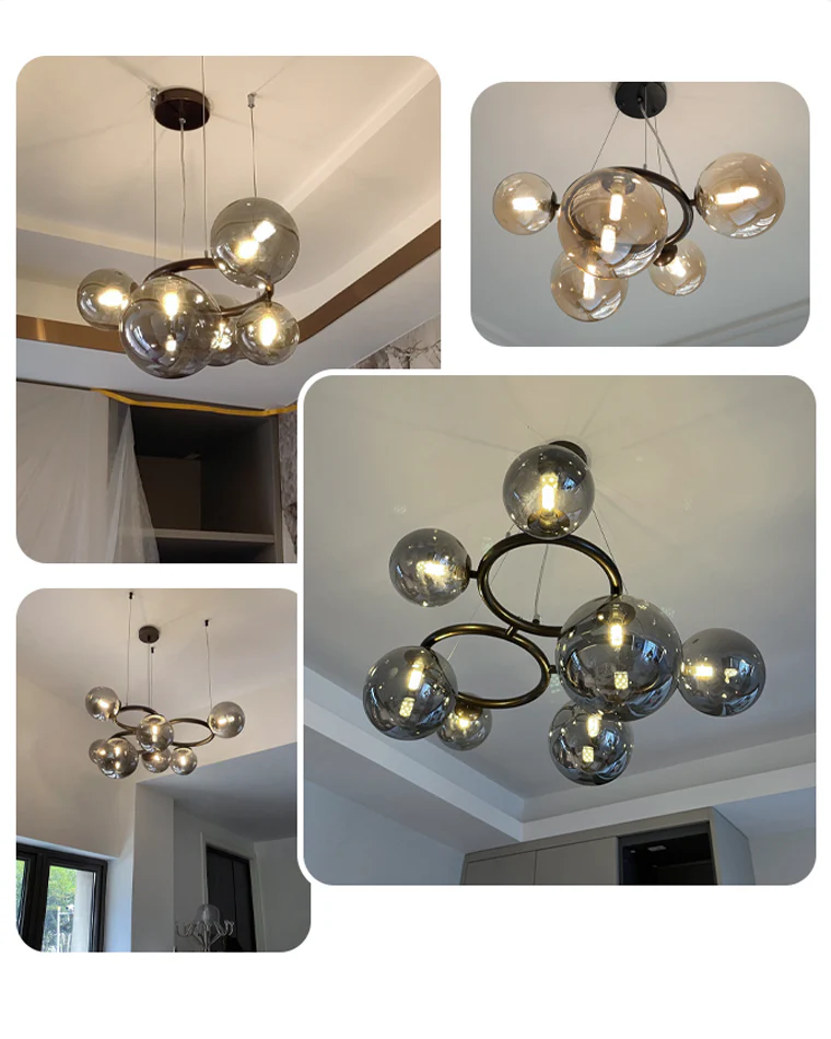 WOMO Colored Glass Ball Chandelier-WM2253 - Image 29
