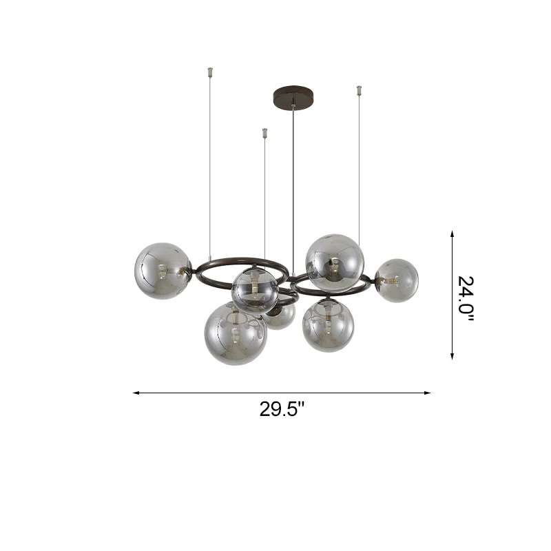 WOMO Colored Glass Ball Chandelier-WM2253 - Image 34
