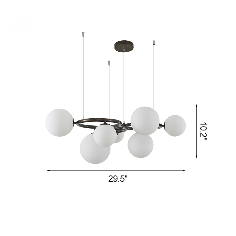 WOMO Colored Glass Ball Chandelier-WM2253 - Image 36
