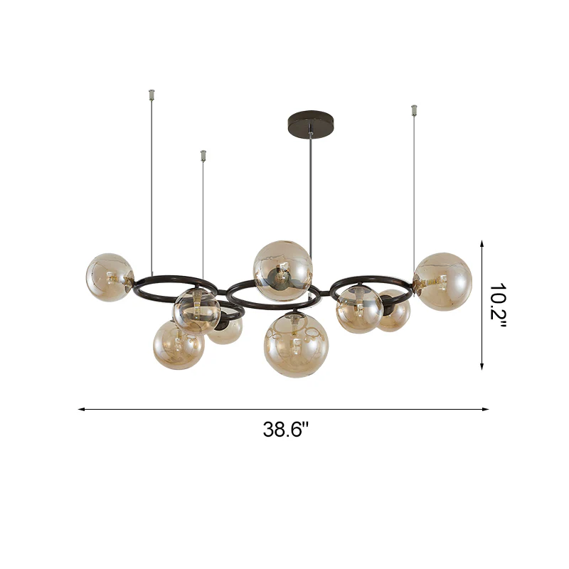 WOMO Colored Glass Ball Chandelier-WM2253 - Image 38