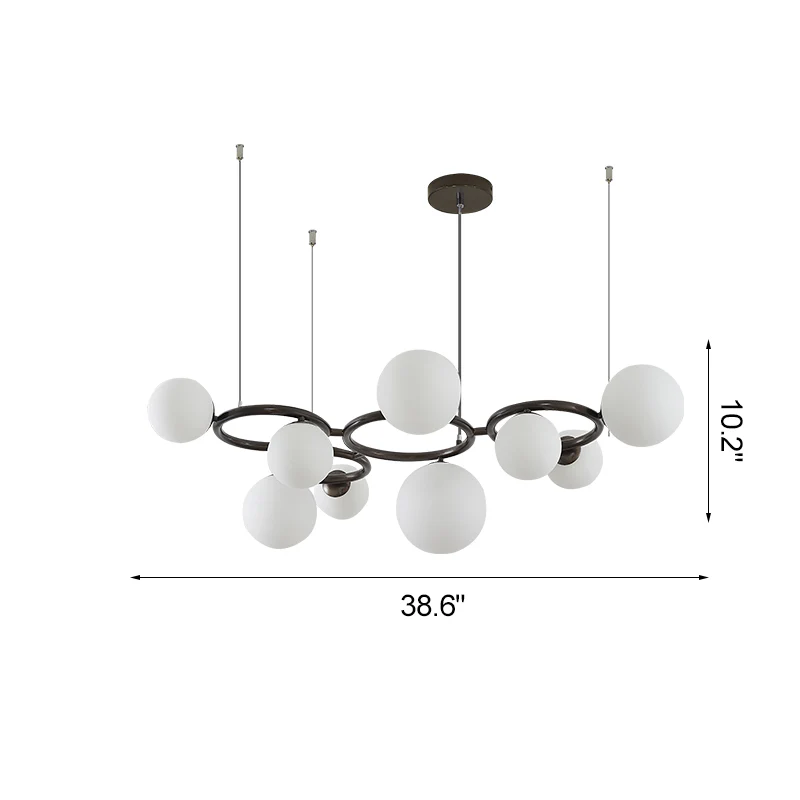WOMO Colored Glass Ball Chandelier-WM2253 - Image 42