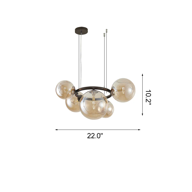 WOMO Colored Glass Ball Chandelier-WM2253 - Image 44