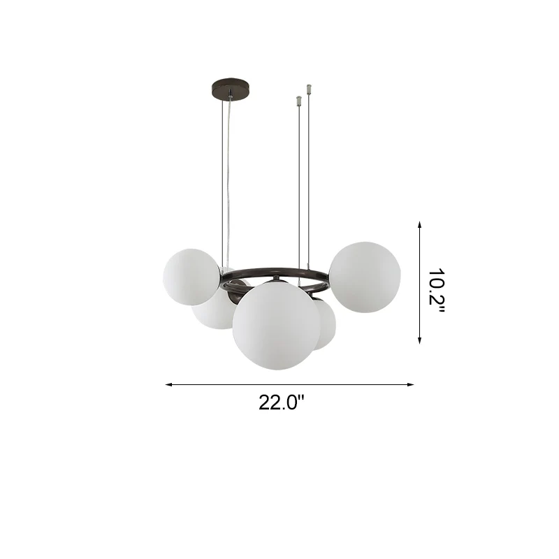WOMO Colored Glass Ball Chandelier-WM2253 - Image 48
