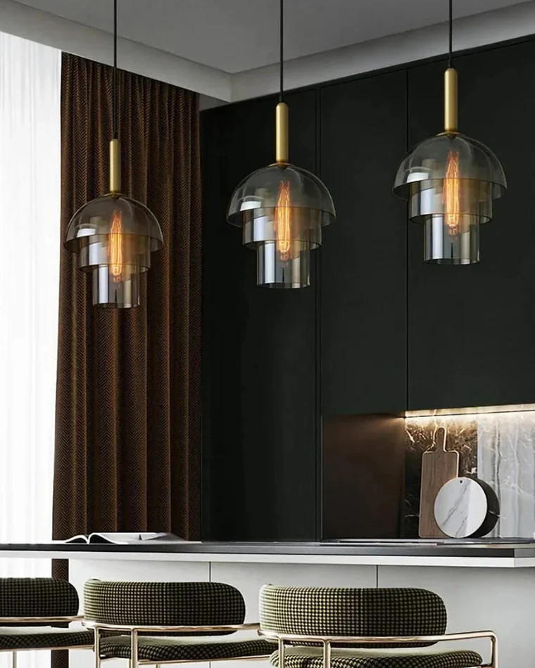 WOMO Glass Bell Pendant Light-WM2789 - Image 10