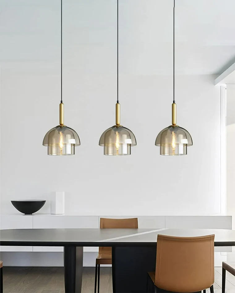 WOMO Glass Bell Pendant Light-WM2789 - Image 2