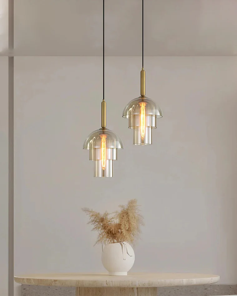 WOMO Glass Bell Pendant Light-WM2789 - Image 5