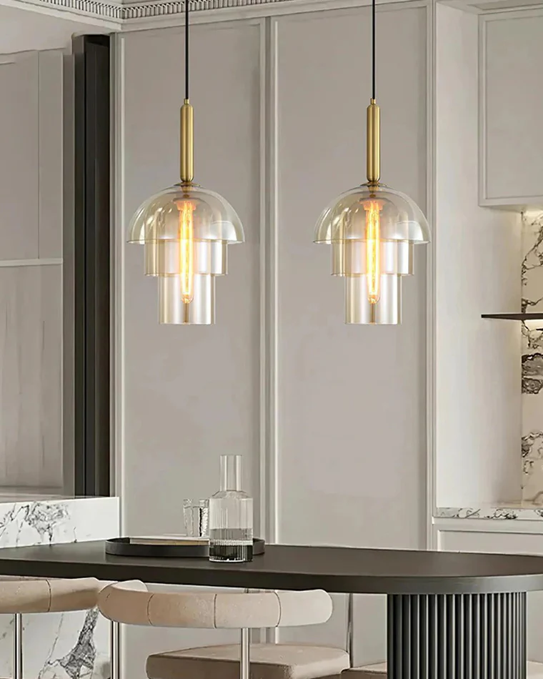 WOMO Glass Bell Pendant Light-WM2789 - Image 6