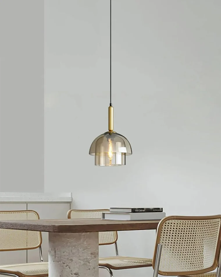 WOMO Glass Bell Pendant Light-WM2789 - Image 8