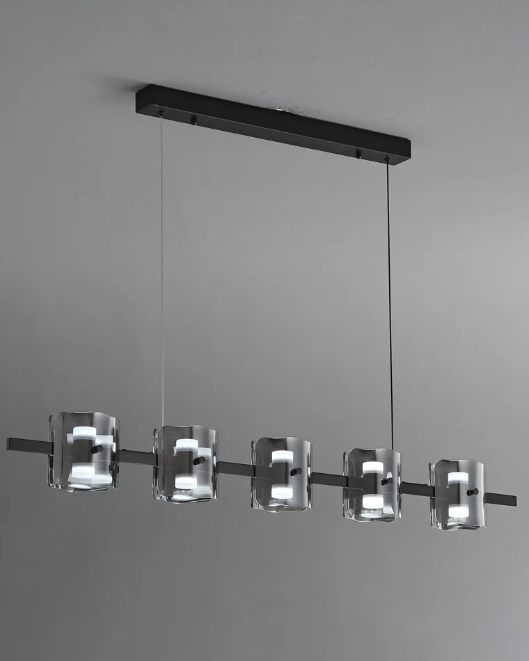WOMO Glass Brass Linear Chandelier-WM2219A - Image 27