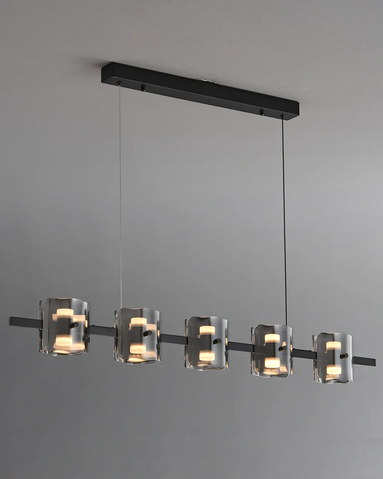 WOMO Glass Brass Linear Chandelier-WM2219A - Image 28