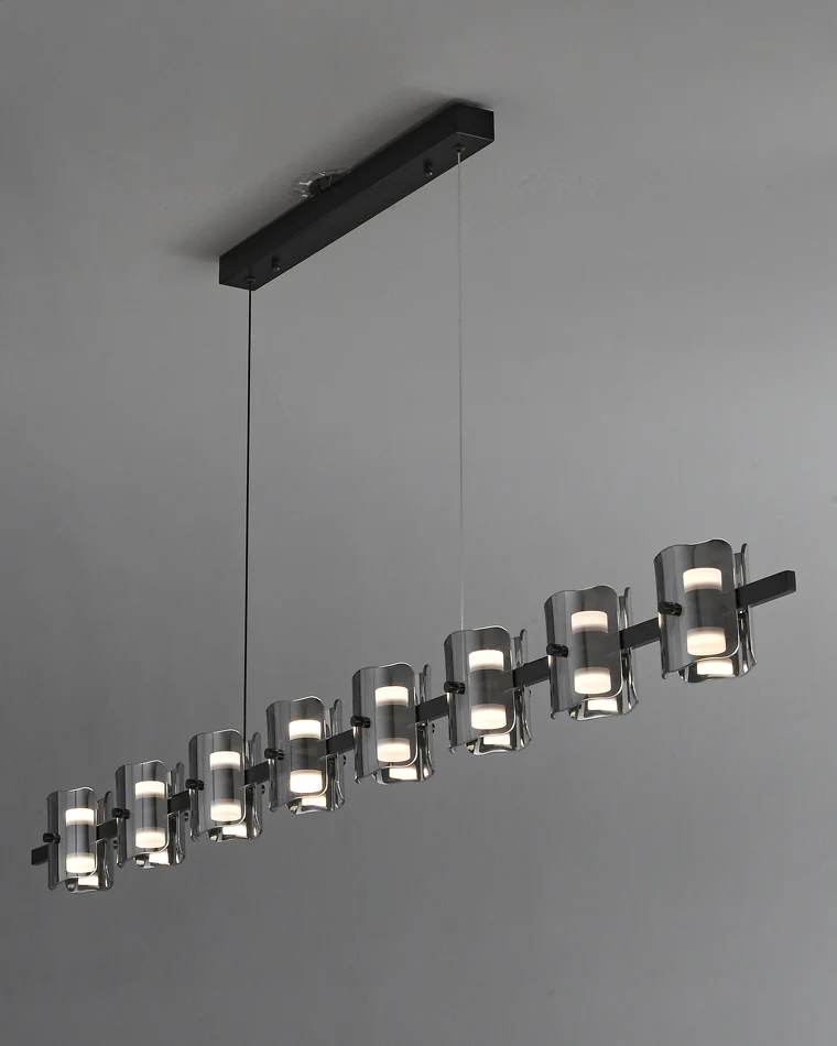 WOMO Glass Brass Linear Chandelier-WM2219A - Image 37