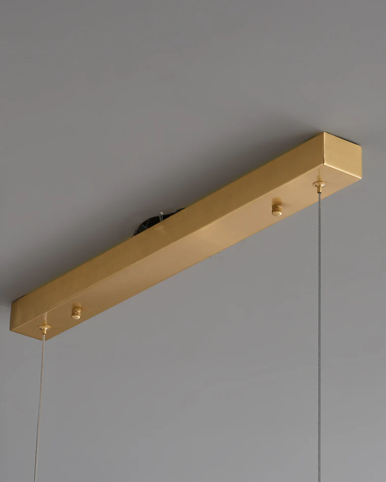 WOMO Glass Brass Linear Chandelier-WM2219A - Image 42