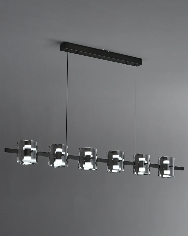 WOMO Glass Brass Linear Chandelier-WM2219A - Image 45