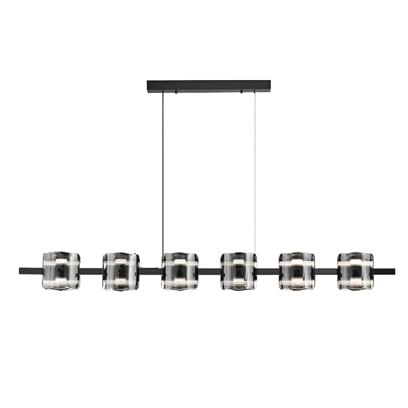 WOMO Glass Brass Linear Chandelier-WM2219A - Image 47