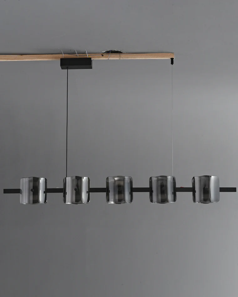 WOMO Glass Brass Linear Chandelier-WM2219B - Image 40
