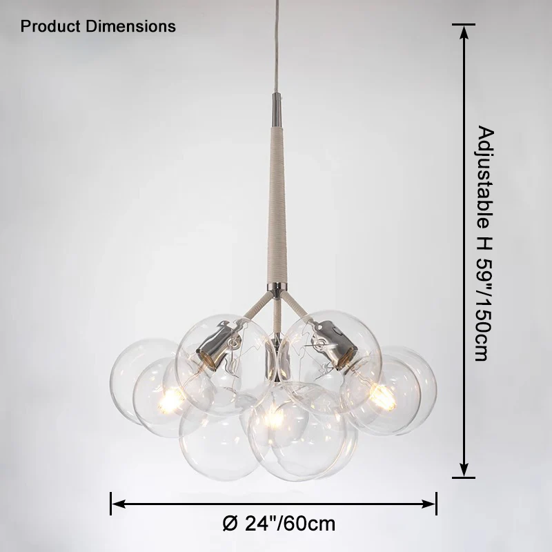 WOMO Glass Bubble Chandelier -WM2586 - Image 20