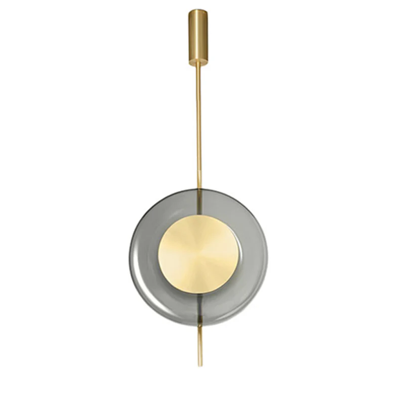 WOMO Pendulum Glass Disc Pendant Light-WM2501 - Image 11