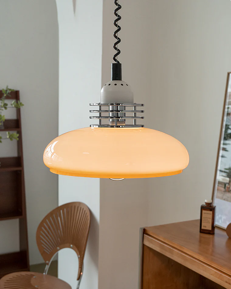 WOMO Glass Dome Pull down Pendant Light-WM2582 - Image 2