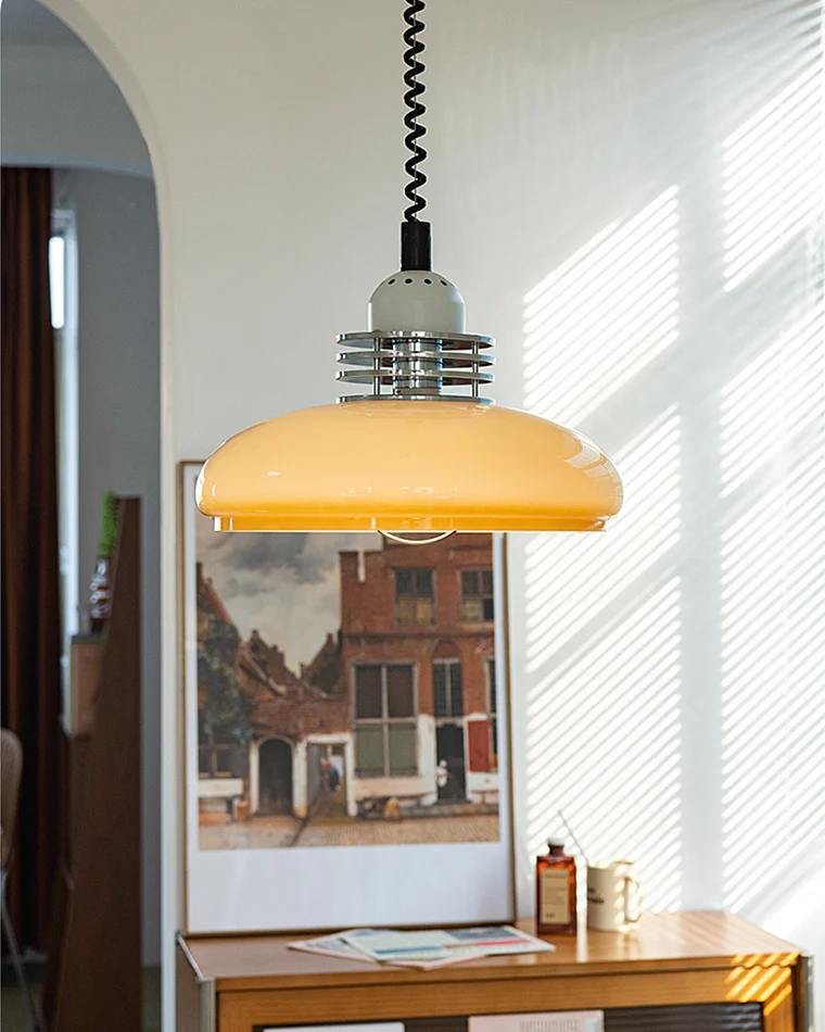 WOMO Glass Dome Pull down Pendant Light-WM2582 - Image 6