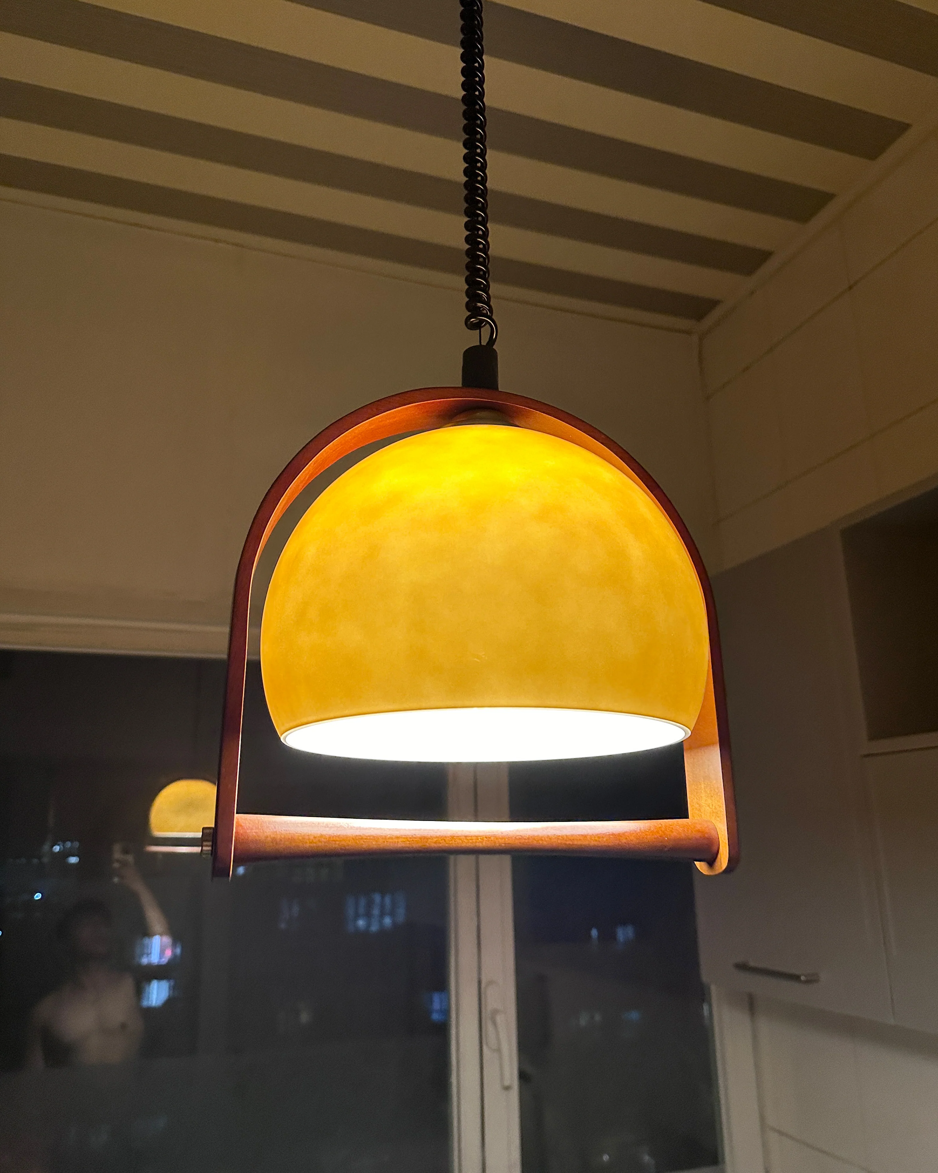 WOMO Bell Glass Rise Fall Pendant Light-WM2935 - Image 12