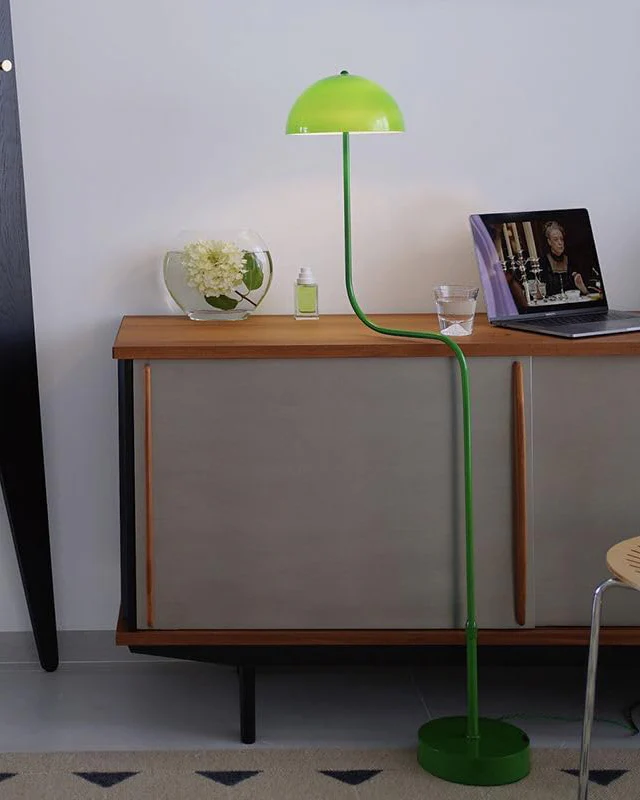 WOMO Dome Glass Telescoping Floor Lamp-WM7097 - Image 2