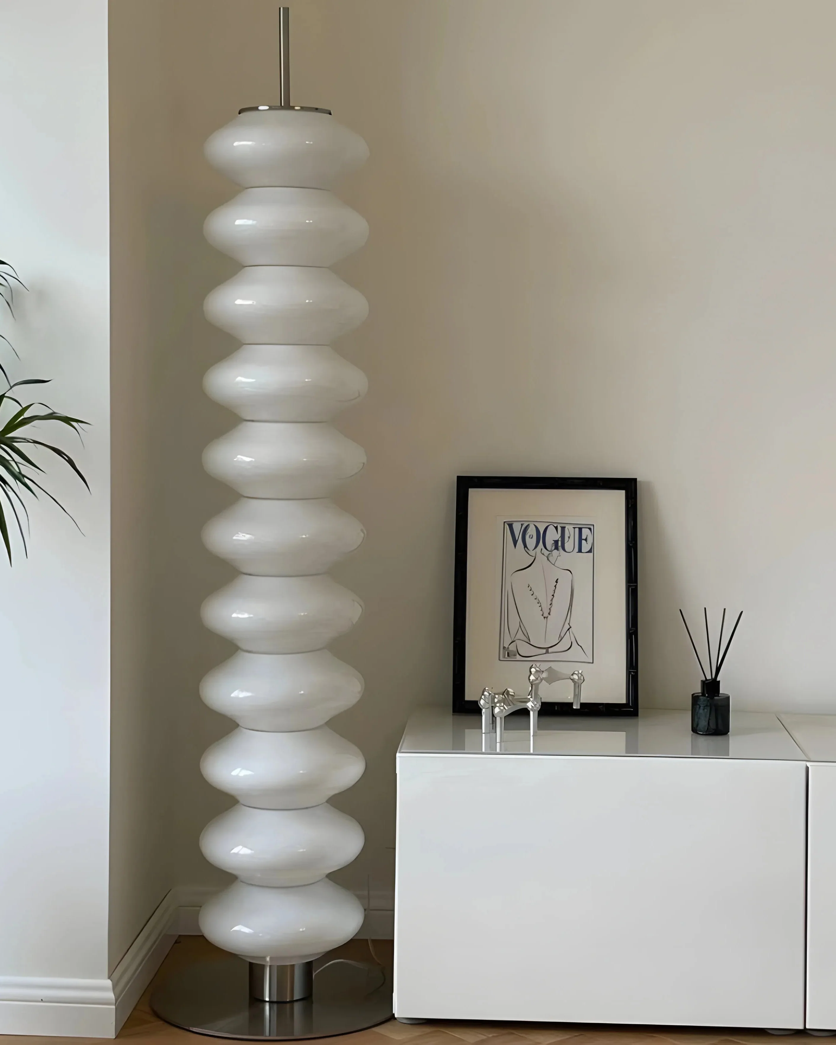 WOMO Stacked Glass Ball Floor Lamp-WM7127 - Image 10
