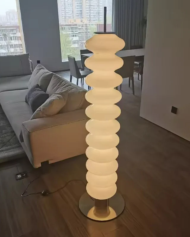 WOMO Stacked Glass Ball Floor Lamp-WM7127 - Image 15