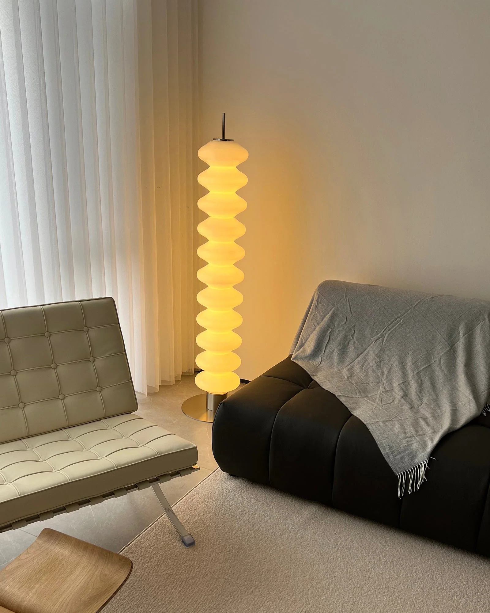 WOMO Stacked Glass Ball Floor Lamp-WM7127 - Image 19