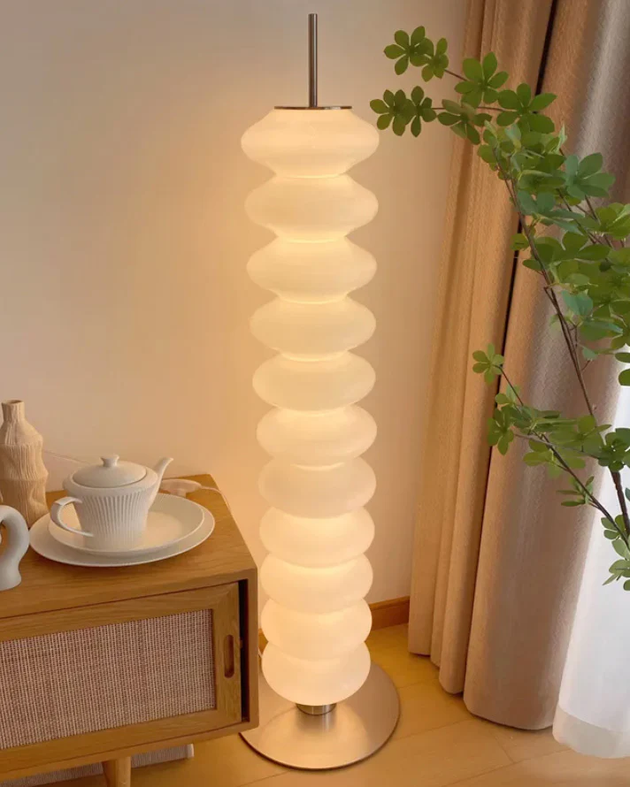 WOMO Stacked Glass Ball Floor Lamp-WM7127 - Image 3