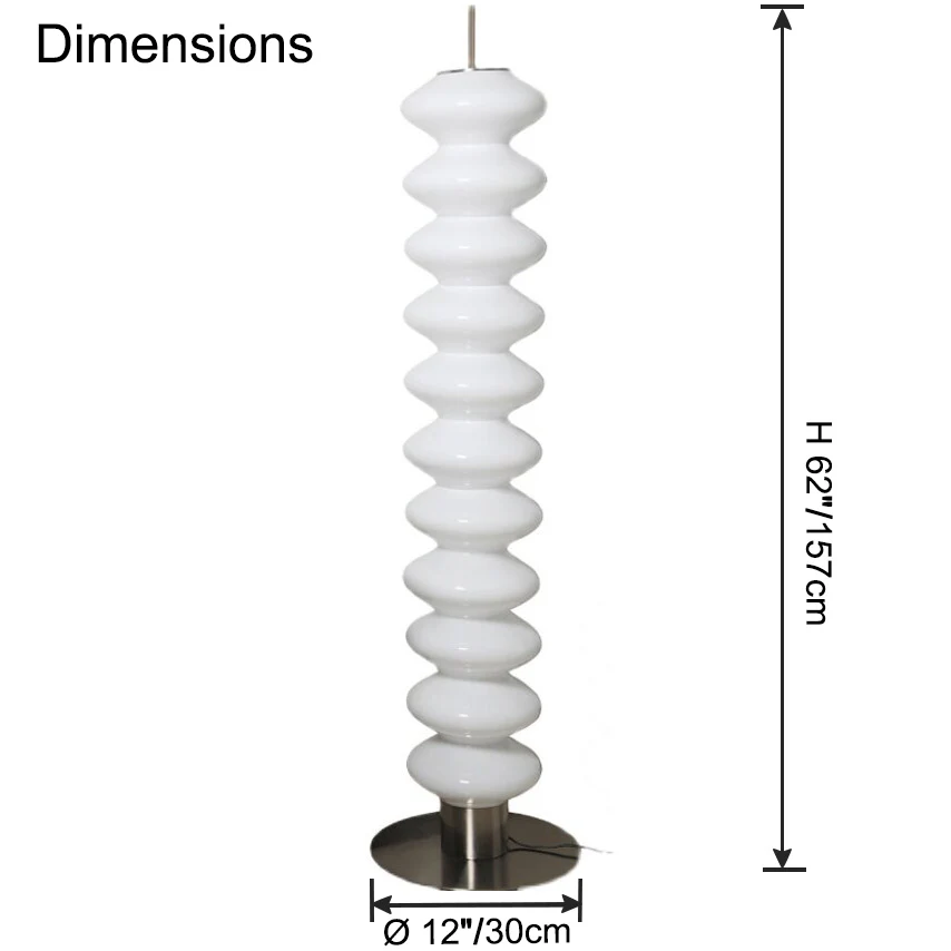 WOMO Stacked Glass Ball Floor Lamp-WM7127 - Image 31