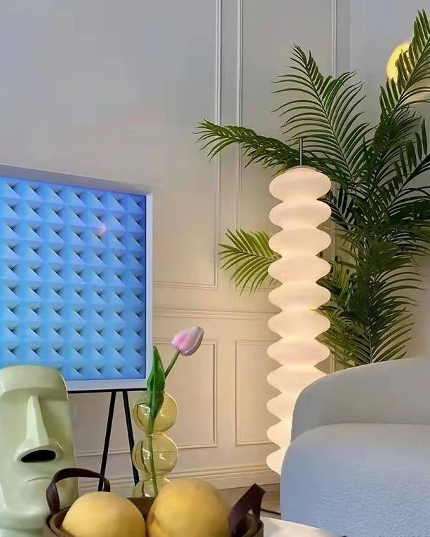 WOMO Stacked Glass Ball Floor Lamp-WM7127 - Image 7