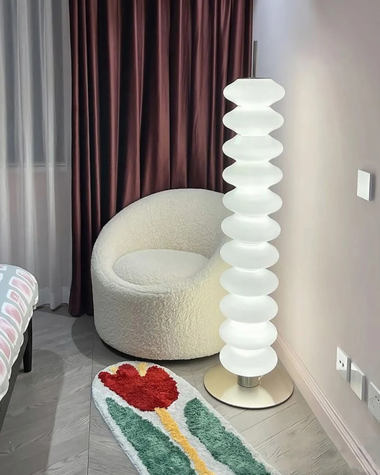 WOMO Stacked Glass Ball Floor Lamp-WM7127 - Image 9