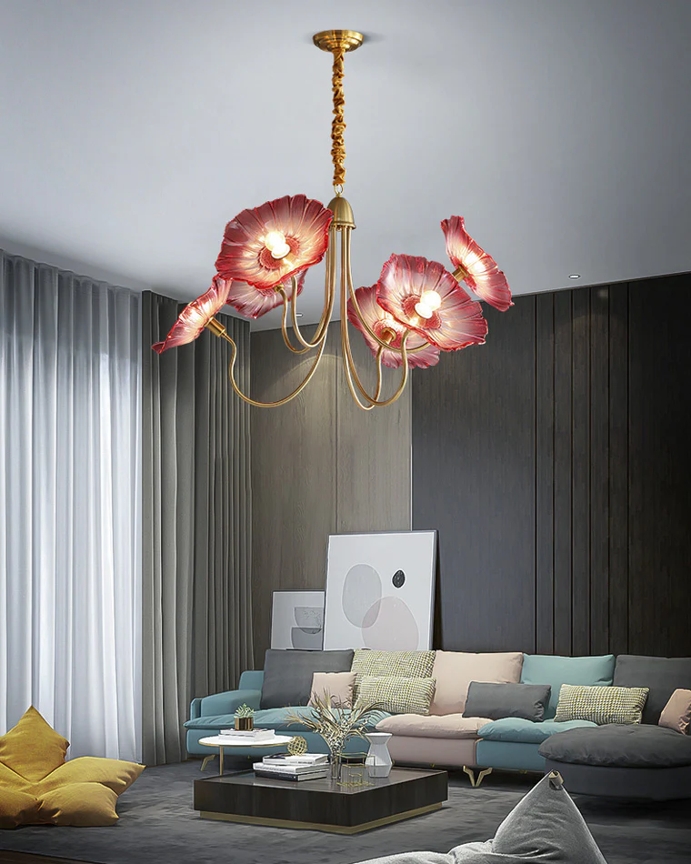 WOMO Lotus Flower Arm Chandelier-WM2025 - Image 12