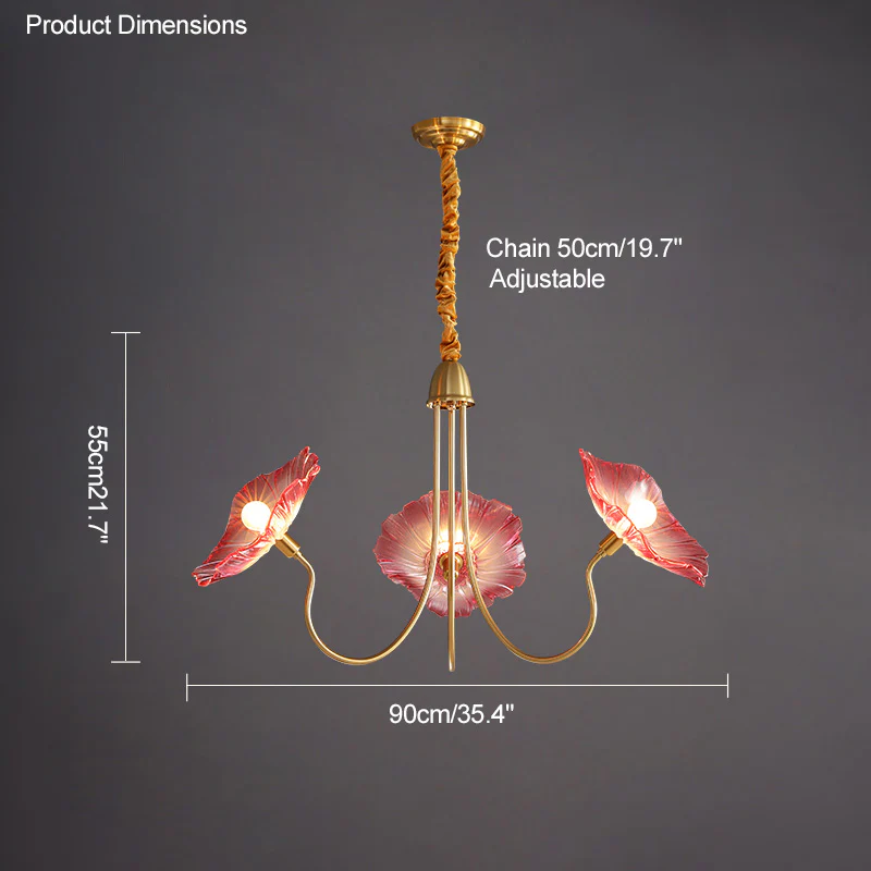 WOMO Lotus Flower Arm Chandelier-WM2025 - Image 31