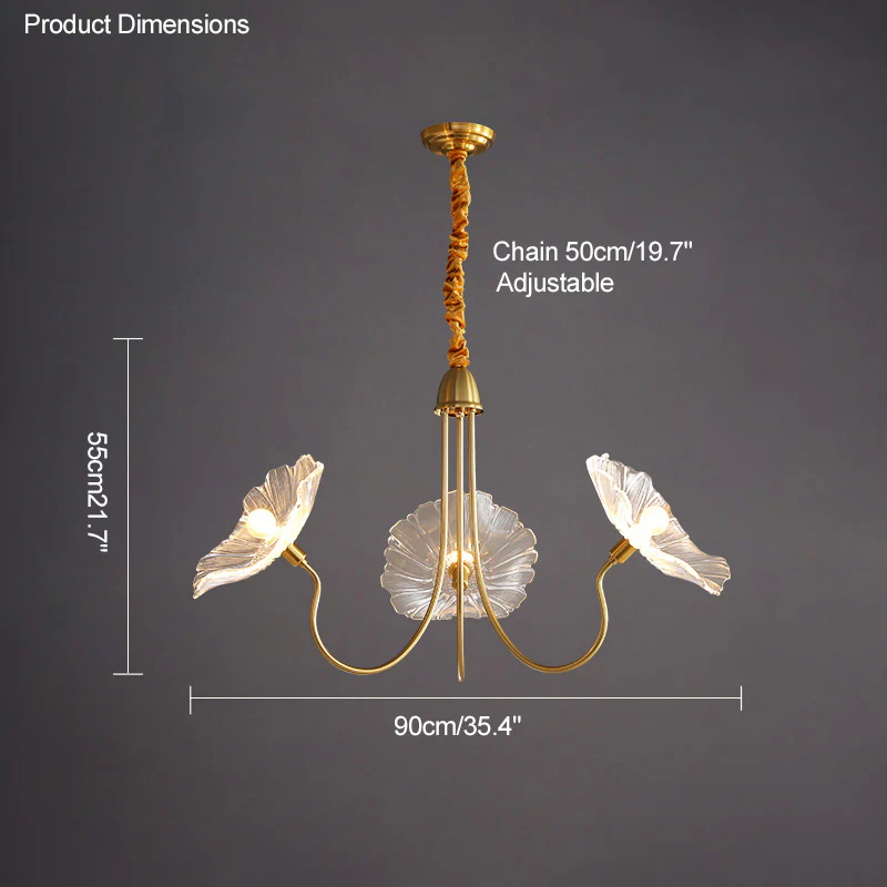 WOMO Lotus Flower Arm Chandelier-WM2025 - Image 33