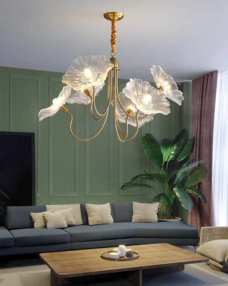 WOMO Lotus Flower Arm Chandelier-WM2025 - Image 4