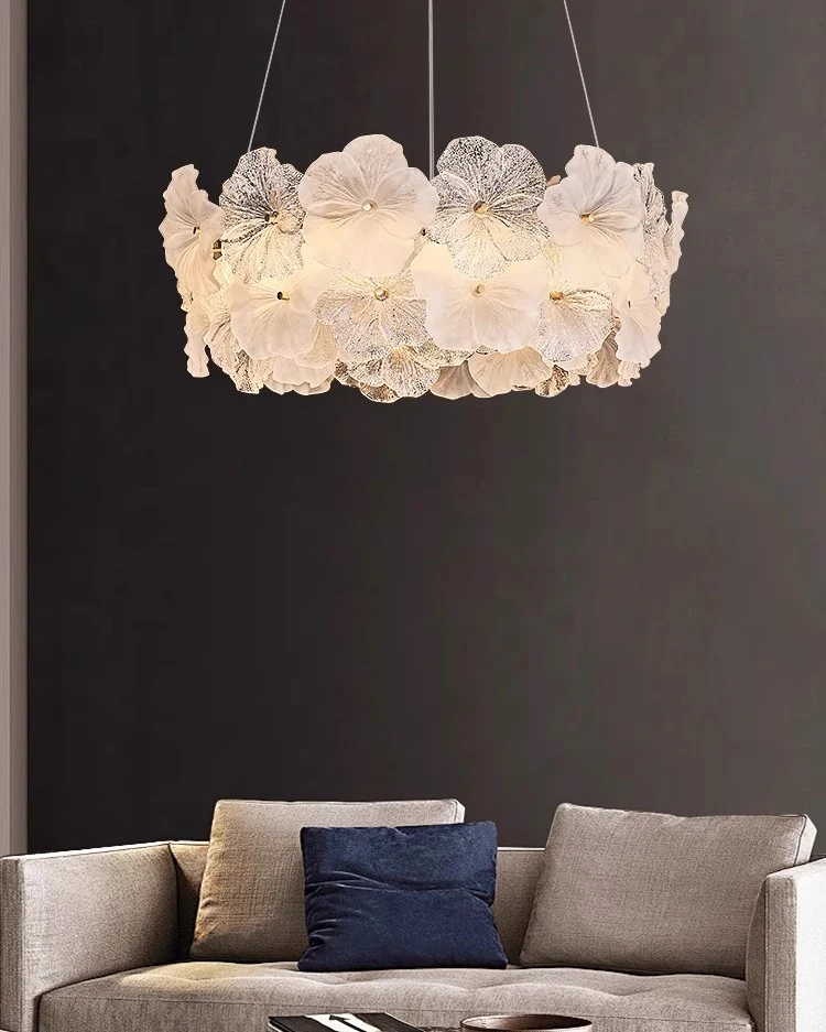 WOMO Glass Flower Chandelier-WM3059 - Image 2